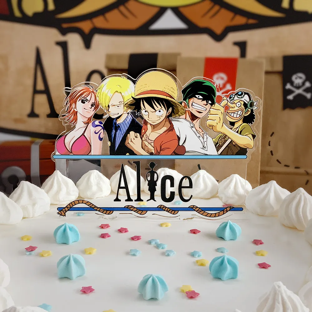 Cake topper one piece